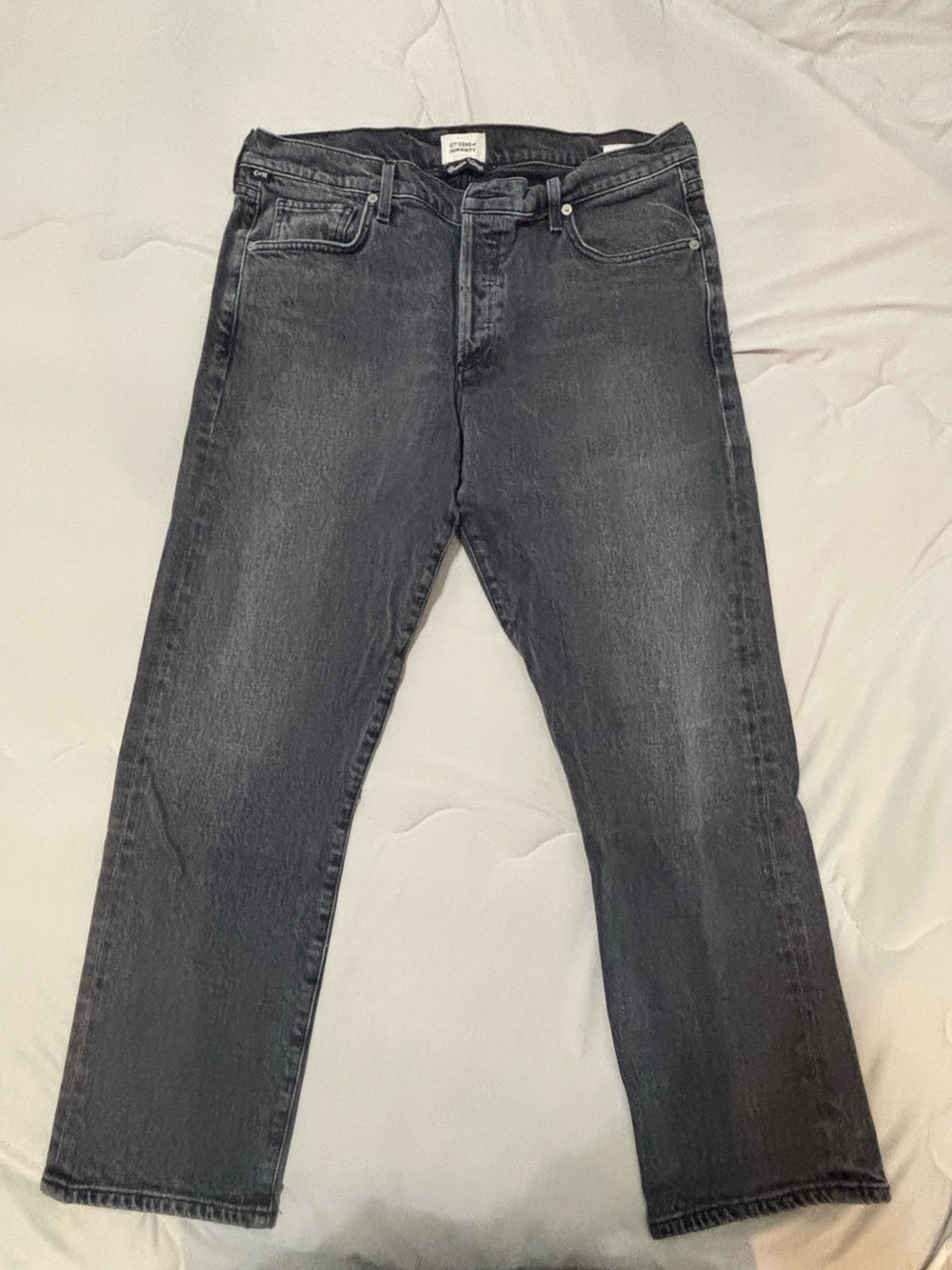 Citizens of Humanity-Women’s Emerson Straight Fit Jeans in Washed Dark Gray